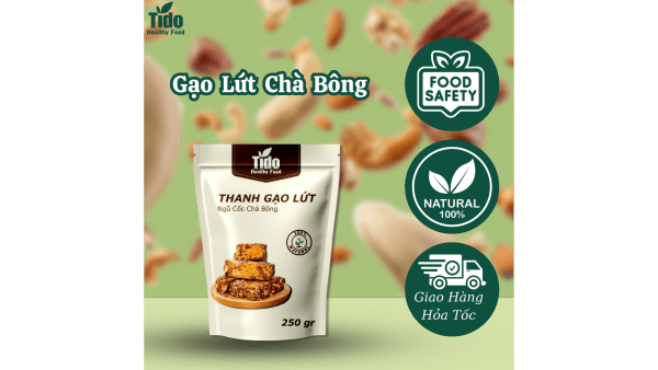 Thanh Gạo Lứt Ngũ Cốc Chà Bông