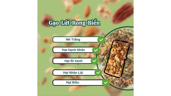 THANH GẠO LỨT NGŨ CỐC RONG BIỂN